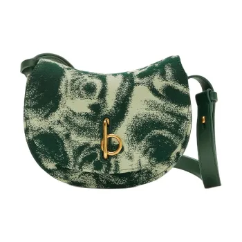 Burberry Wool Shoulder Bag Crossbody Bag Mini Women's Vine Green