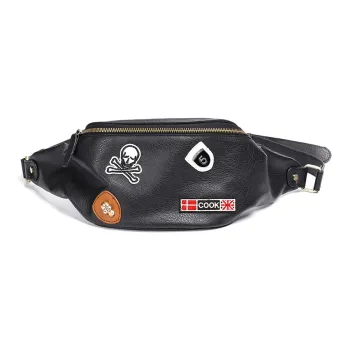 Fillove PU Sling Bags Crossbody Bags Regular Unisex Black