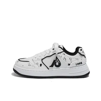 PAUL FRANK Low Top Skateboard Shoes Women's White Black