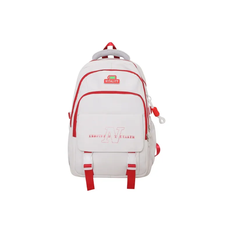 Alcohol Dragon Nylon Backpack Regular Unisex Black/Purple/Red/Khaki/White/Blue-15