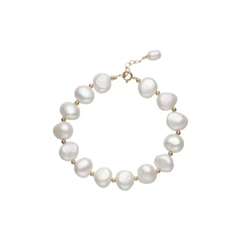 ME LUXE Pearl Minimalist Charm Bracelet, Unique Design For The Fashionable Women's