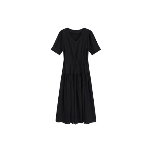 Max Vigor Short-Sleeved Dresses Women's Black