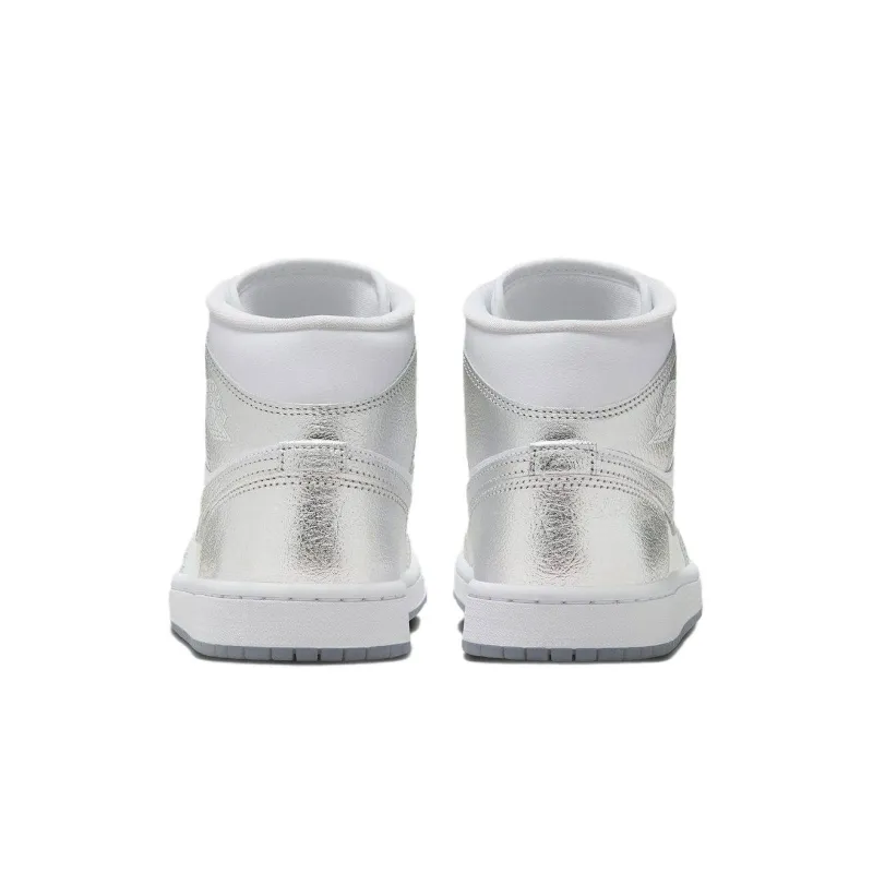 Jordan 1 Mid SE Metallic Silver Women's-4