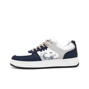 Locke Chinese Fashion Trend Wave Pattern Smooth Sailing Slip Resistant Low Top Casual Sports Trend Men's