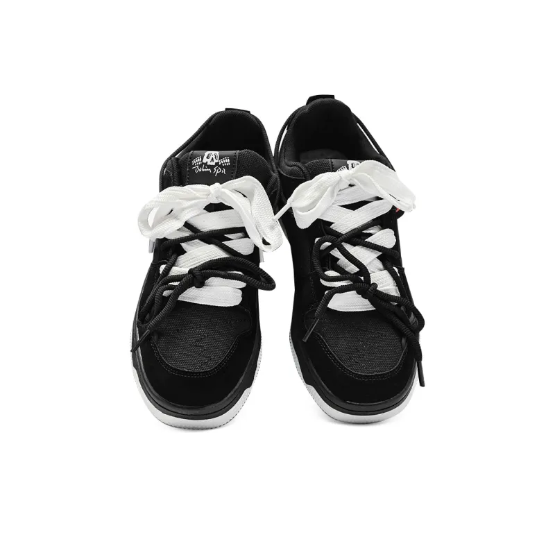 12345 Lightweight And Wear resistant Low Top Casual Shoes Men's Black-4