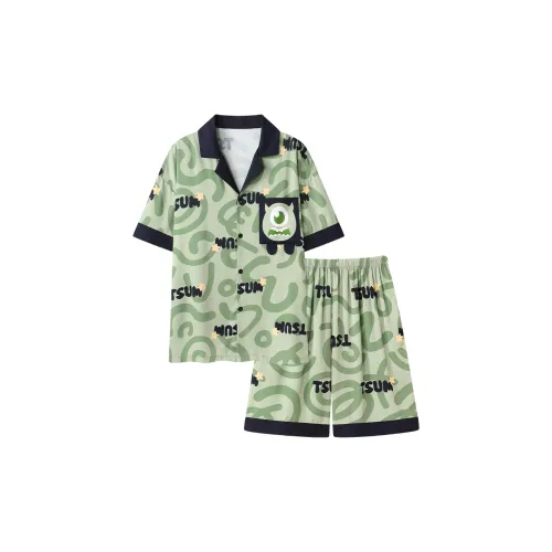 Follow The United States Pajama Set Men's Light Green