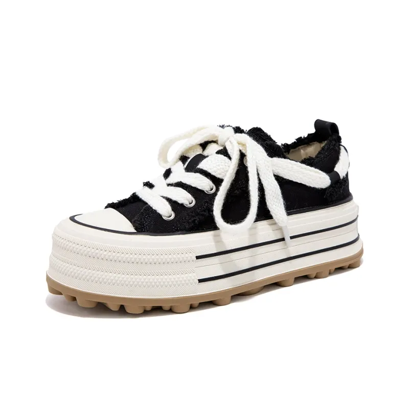 FALLINMISS Stud Shoe Collection Lightweight Height Increasing Low-Top Canvas Shoes Women's-6