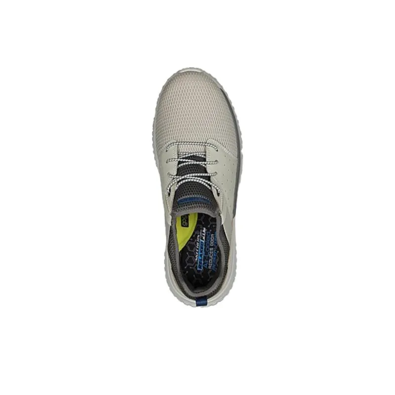 Skechers Relaxed Fit Cushioning Anti Slip And Wear Resistant Support Low Top Casual Shoes Men's Gray Loose Fit-3