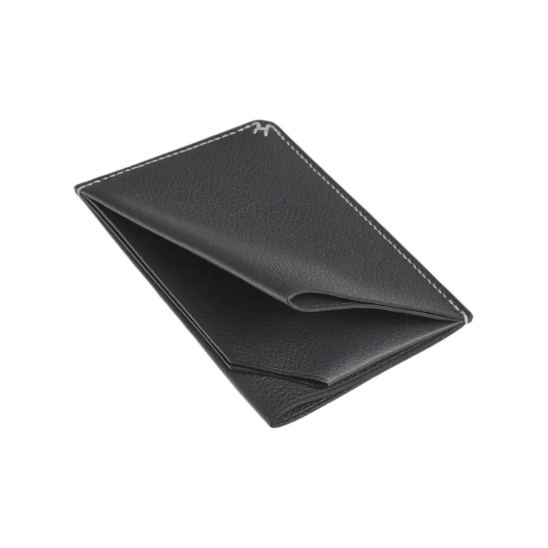 HERMES Evergrain Calfskin Card Holder Men's Dusty Gray-2