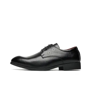 LUOMAIKE Dress Shoes Men Low Top Black/Brown