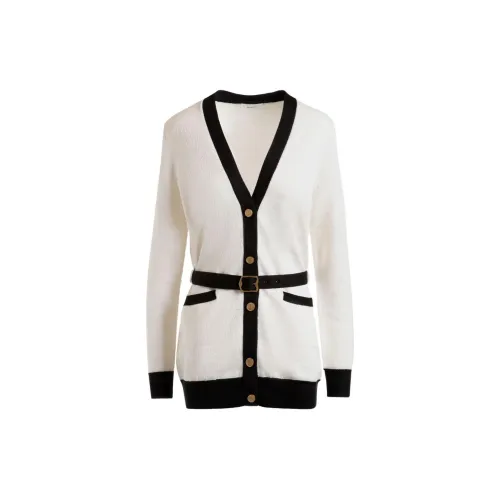 BALLY Monogram-jacquard Belted Cardigan