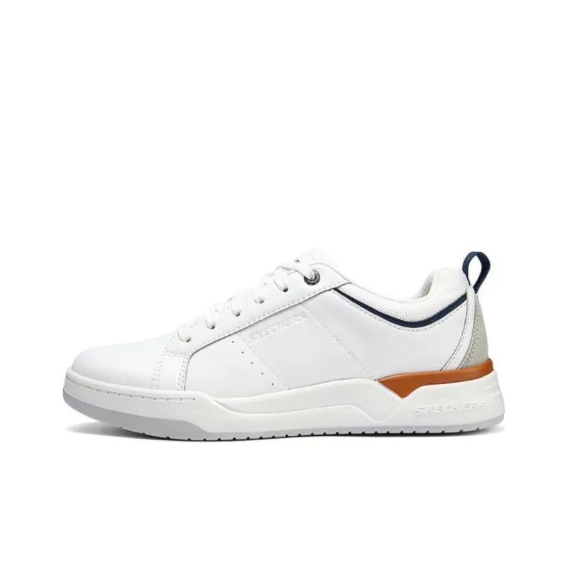 Skechers Slip Resistant Cushioning Wear Resistant Low Top Skateboard Shoes Men's White-0