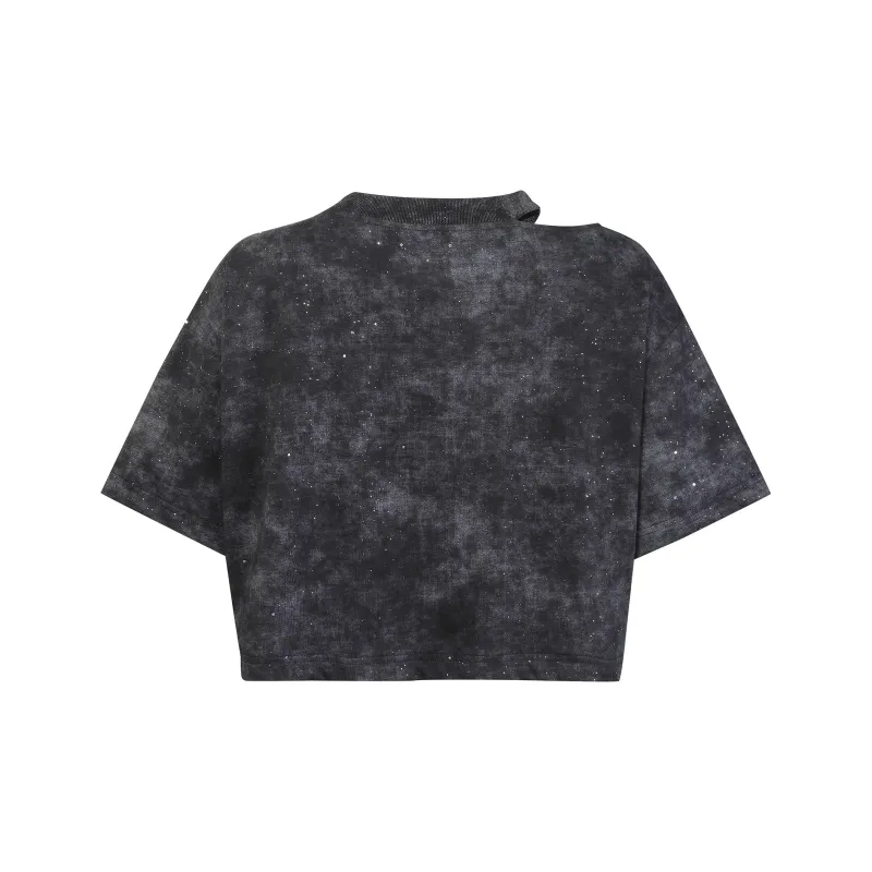 Guuka Hero Drop Shoulder Sleeve T Shirt Women's Black-1
