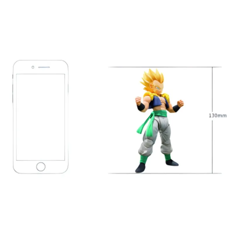 BANDAI Gotenks Bandai S.H.Figuarts Super Saiyan Action Figure Scale Figures 13cm-6