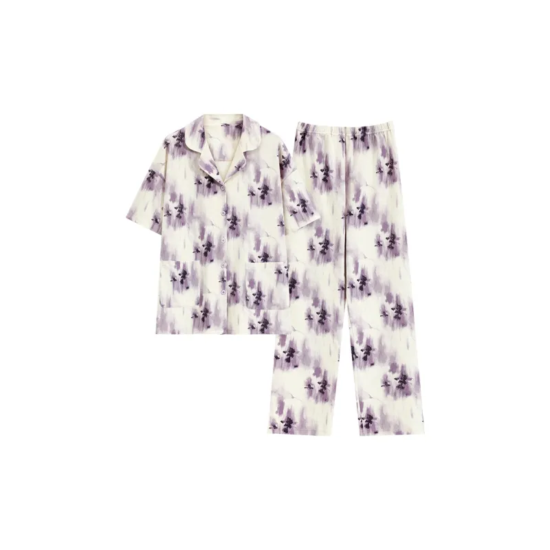 Mulong Family Pajama Set Women's Purple-0
