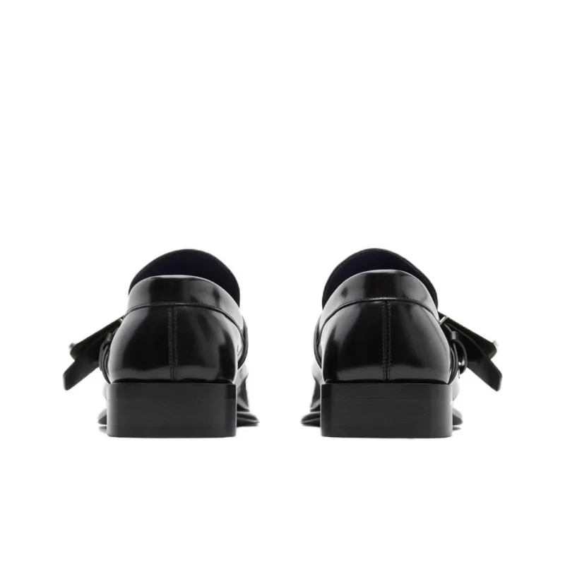 Burberry Shield Leather Loafers-2
