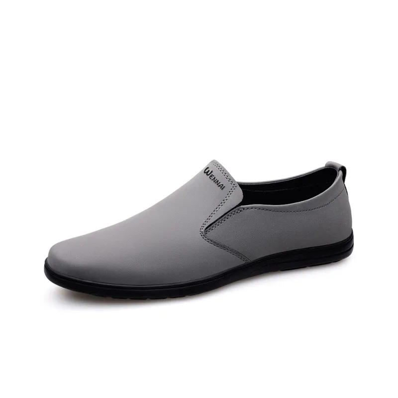 Wen Nai Dress Shoes Men Low Top Gray-1