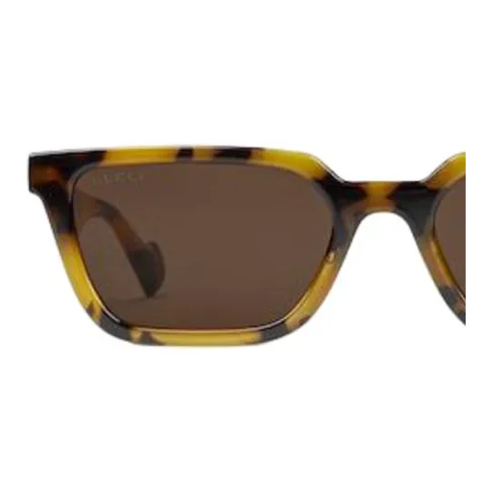 GUCCI Tortoiseshell Rectangle-frame Sunglasses-2