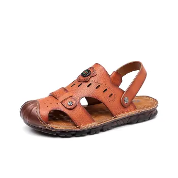 Xiwencha TPR Sole Wrap-toe Slippers Men's