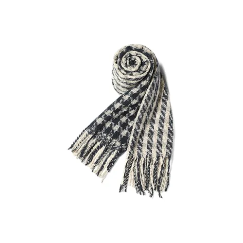 VINEY Knit Scarves Women's Navy Blue