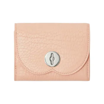 Burberry Chess Grained Calfskin Wallet Unisex Rouge Red