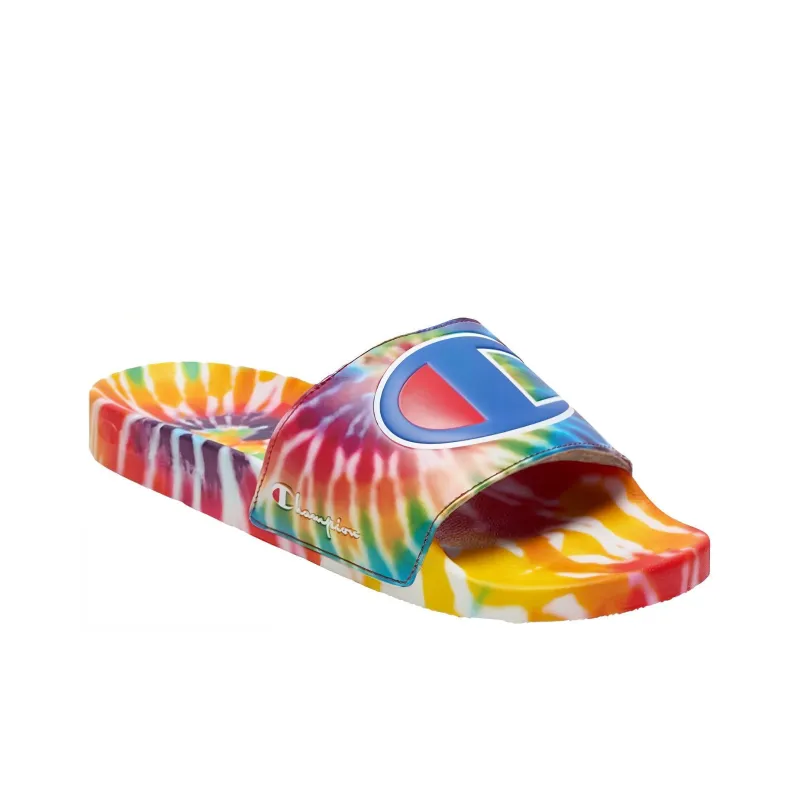 Champion Slide Slippers Men's Tie-Dye Purple-2