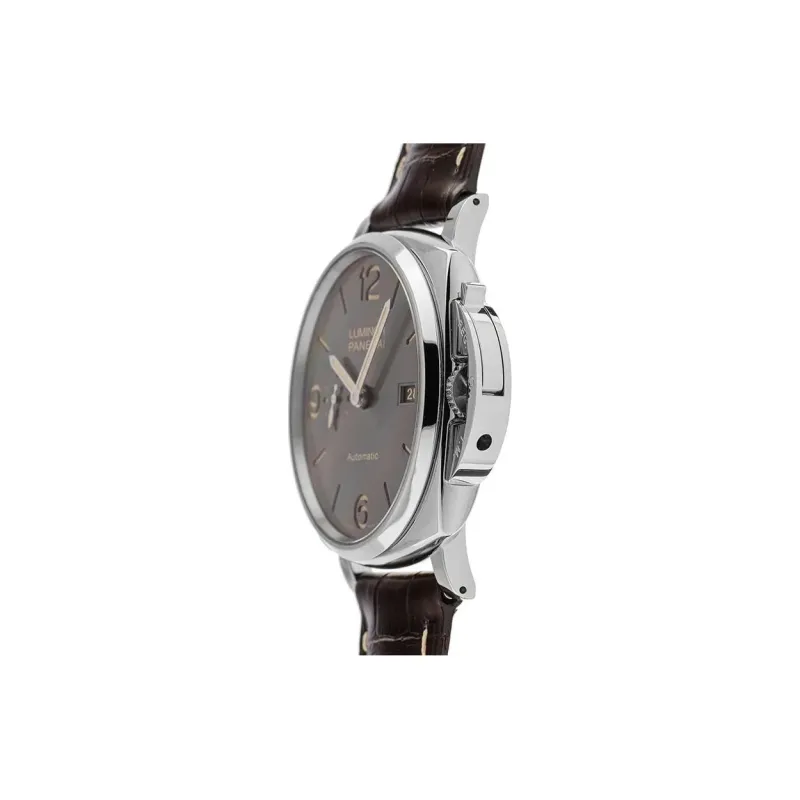 PANERAI LUMINOR DUE Automatic Mechanical Movement Men's Watches Watch 45mm Black Dial Stainless Steel Case PAM00943-2
