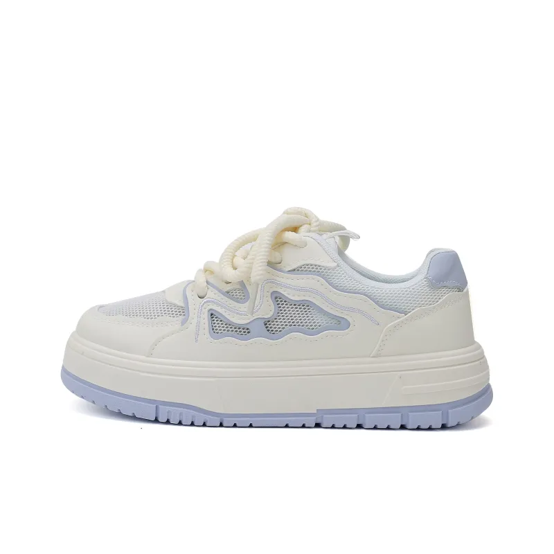 YOBN SMILE Wear-resistant Lightweight Breathable And Non-slip. Low-Top Skateboard Shoes Women's-0
