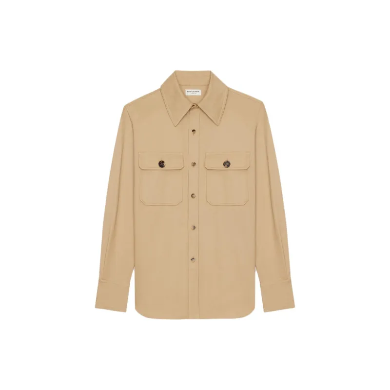 SAINT LAURENT Straight point Collar Shirt-2