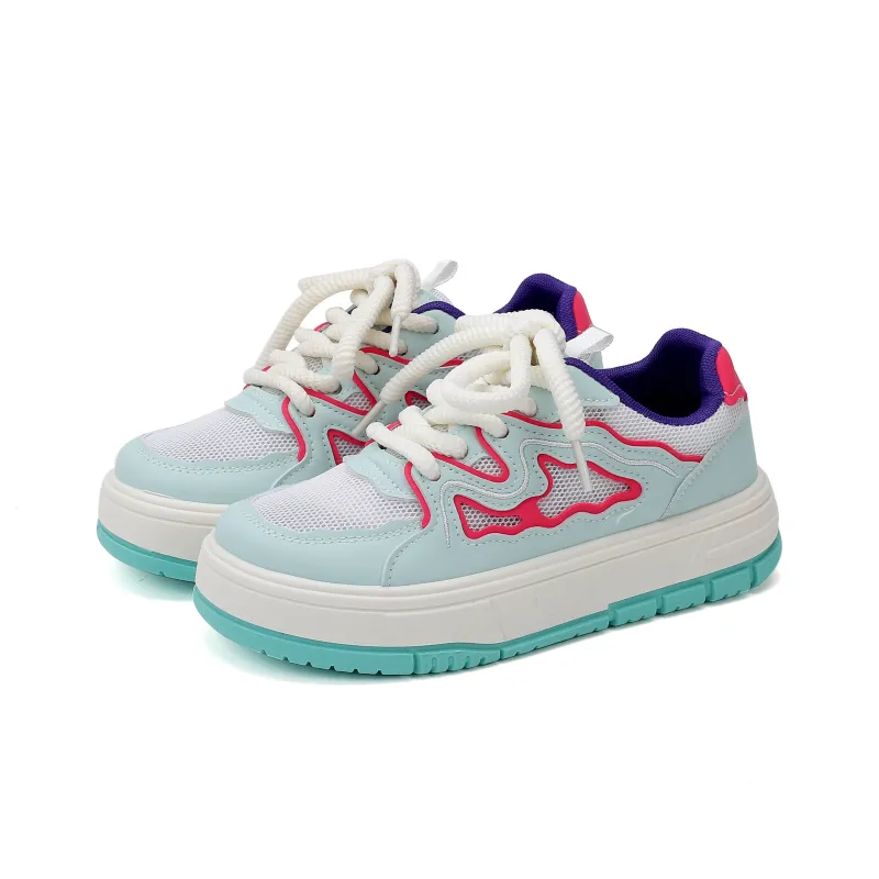 YOBN SMILE Wear-resistant Lightweight Breathable And Non-slip. Low-Top Skateboard Shoes Women's-12