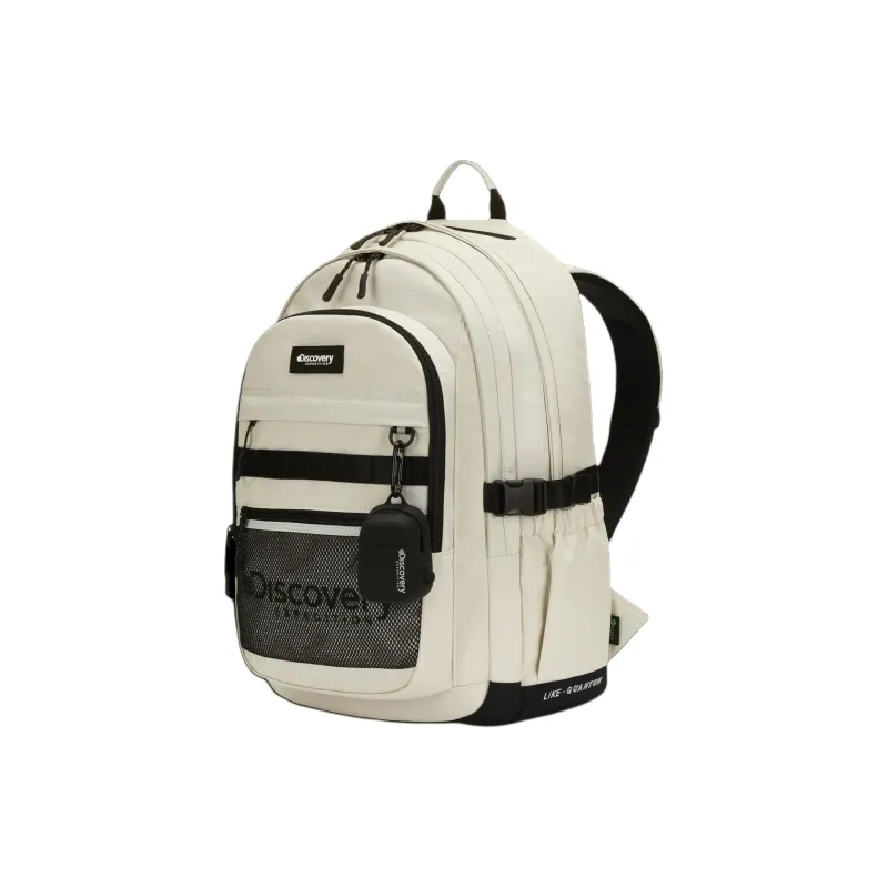 Discovery Expedition Nylon Backpack Unisex Beige-1