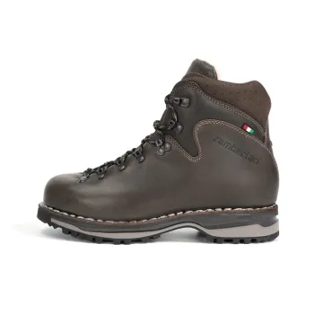 Zambella Italy Version Outdoor Lightweight Wear-Resistant And Water-Resistant Mid-Top Trekking Shoes Men's Umber