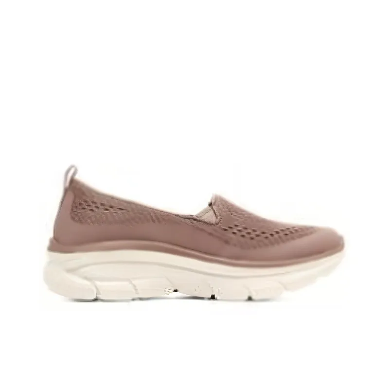 Skechers Modern D'Lu Cushioned Wear Resistant Breathable Low Top Casual Shoes Women's Umber-1