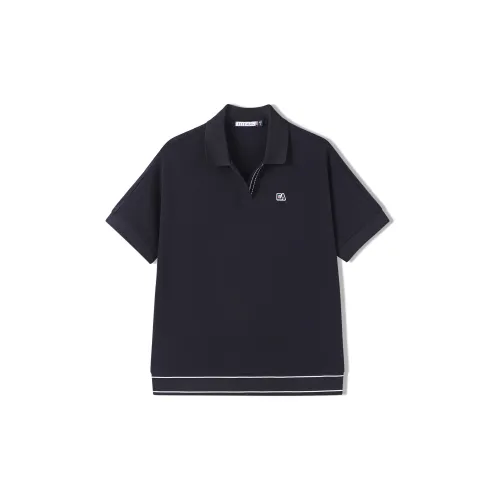 Elle Active Polo Shirts Women's Navy Blue