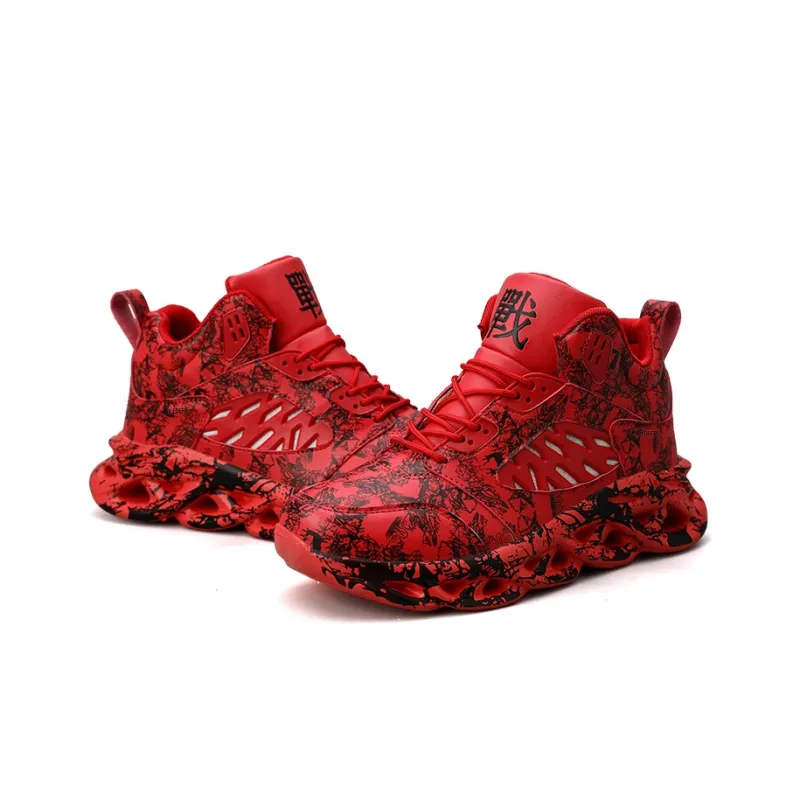 Black tailed Deer Slip Resistant And Breathable High Top Basketball Shoes Men's-11