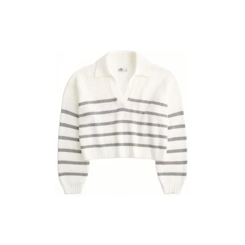 Hollister Knitwear Women's Cream Stripes