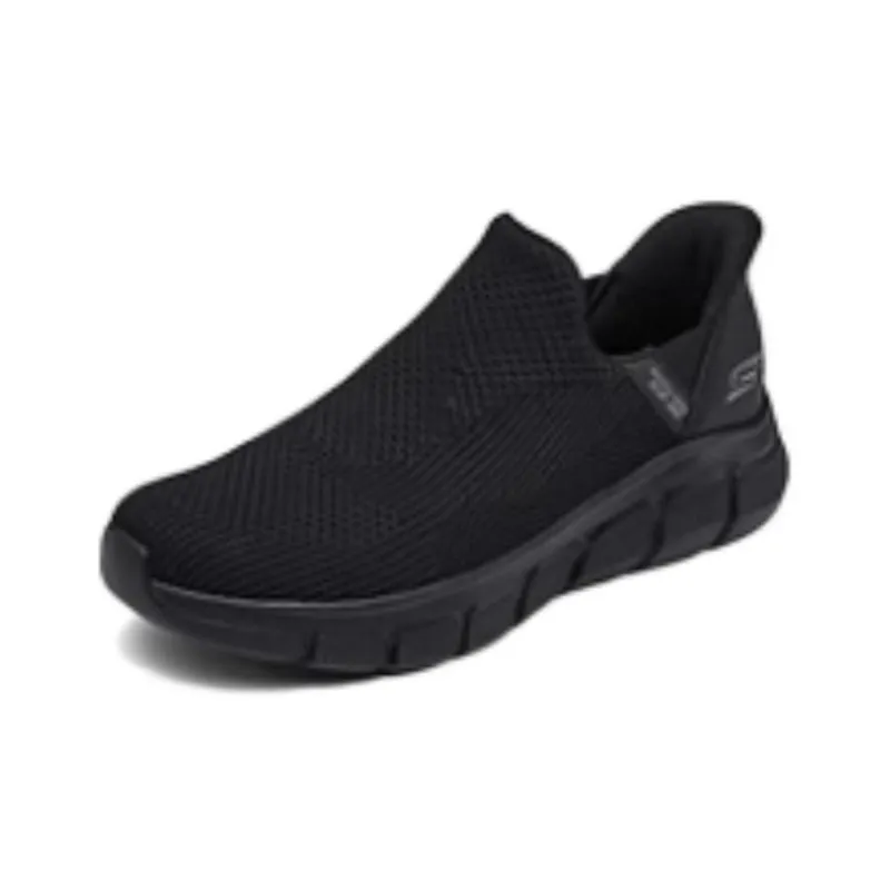 Skechers Go Walk Fle Slip Ins Flash Technology Breathable Quick Dry Low Top Casual Shoes Men's Black-2