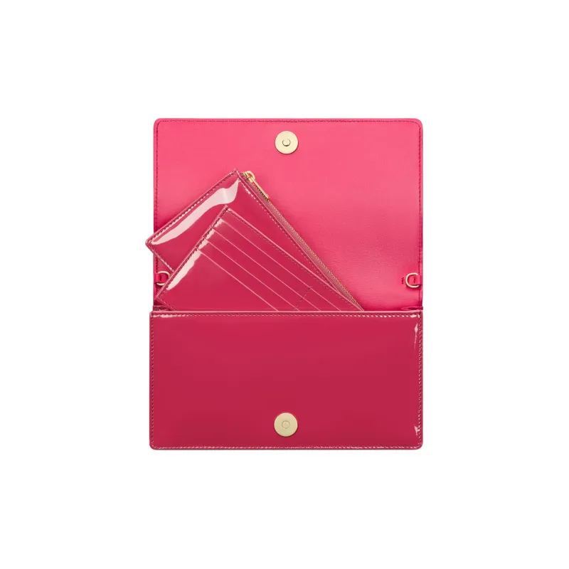 DIOR Lady Dior Calfskin Clutch Women's Pink-5