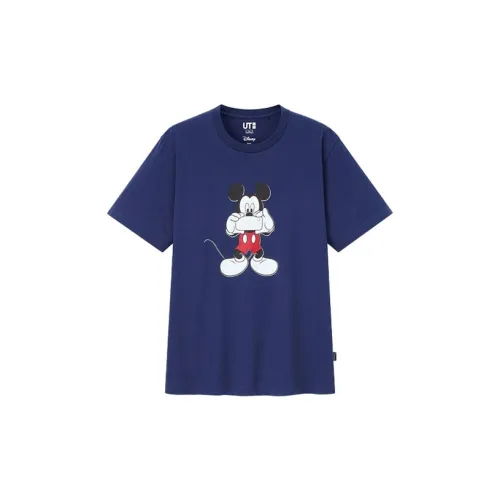 UNIQLO T-Shirts Unisex Dark Blue