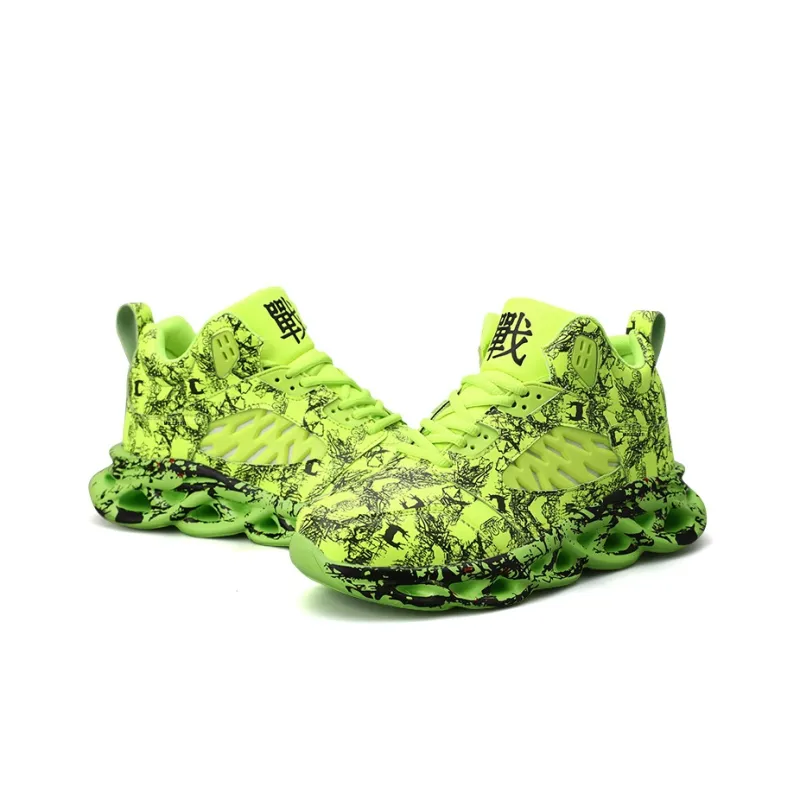 Black tailed Deer Slip Resistant And Breathable High Top Basketball Shoes Men's-17