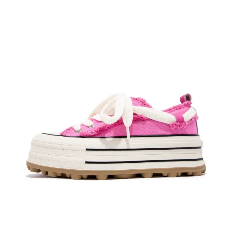 FALLINMISS Stud Shoe Collection Lightweight Height Increasing Low-Top Canvas Shoes Women's-10