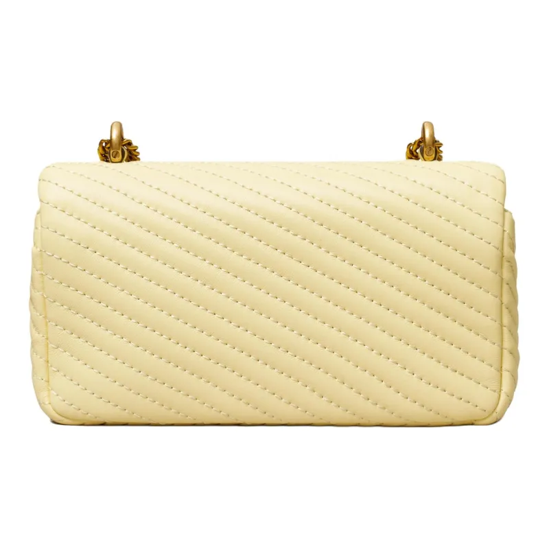 TORY BURCH Kira Nappa Leather Shoulder Bag Crossbody Bag Mini Women's Lemon-2