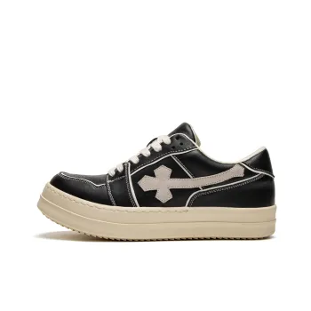 Youthloser Anti Slip And Wear Resistant Height Increasing Low Top Skateboard Shoes Men's Black