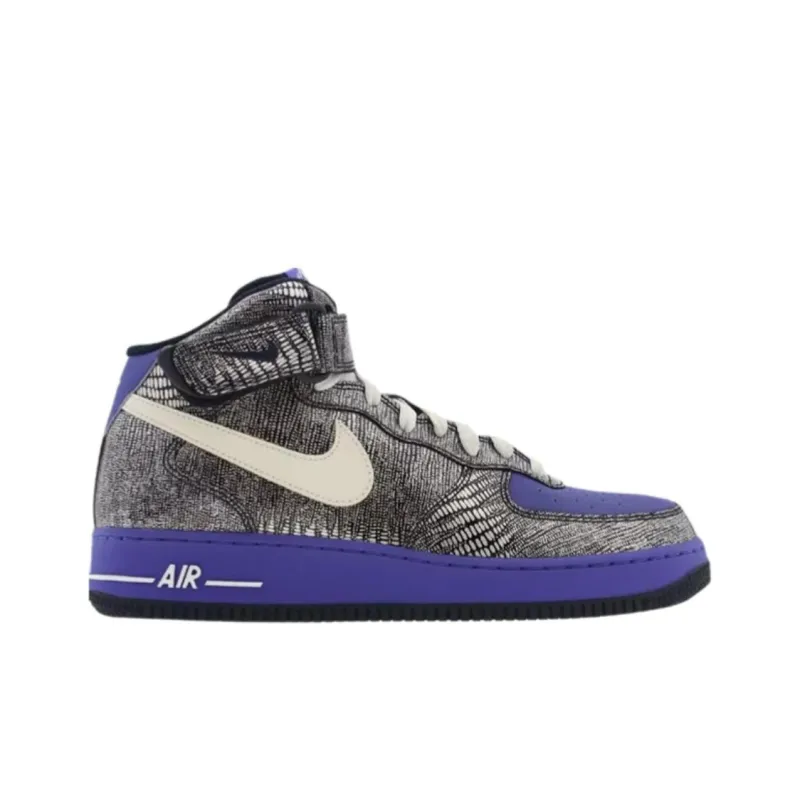 Nike Air Force 1 Mid Obsidian White Persian Violet Women's-1