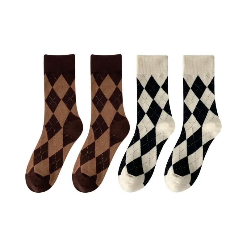 XXLLG Mid Calf Socks Women's 4 Pack-5