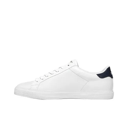 LACOSTE Skateboard Shoes Men Low-Top White Blue