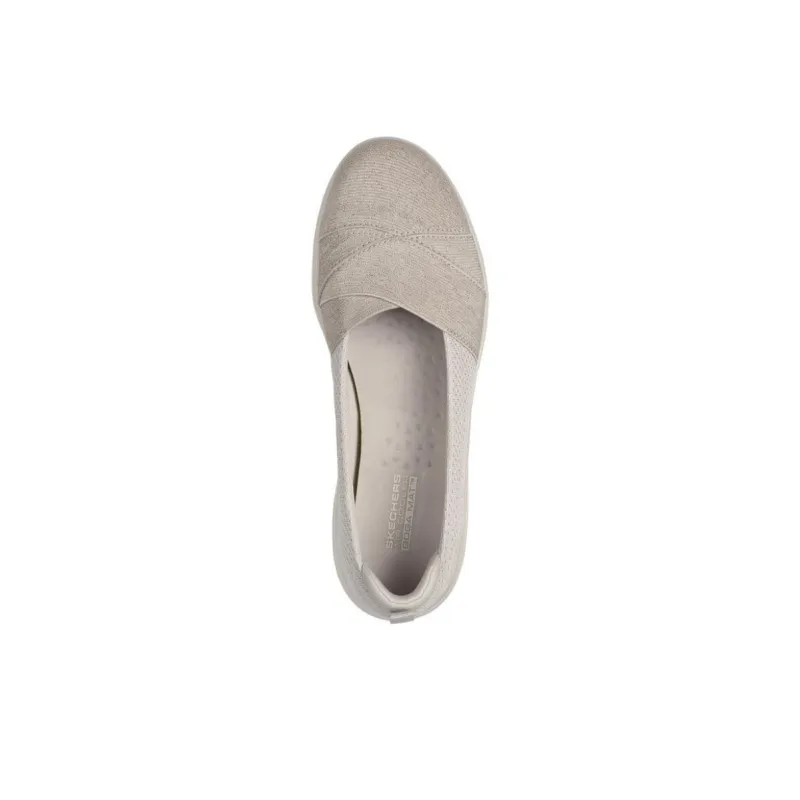 Skechers On The GO Fle Slip Resistant, Abrasion Resistant, Breathable Low Top Casual Shoes Women's Beige-3