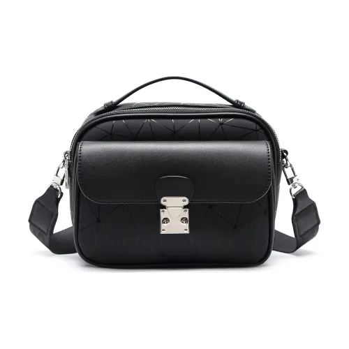 Slazenger PU Handbag Shoulder Bag Crossbody Bag Medium Size Unisex Graphite Black