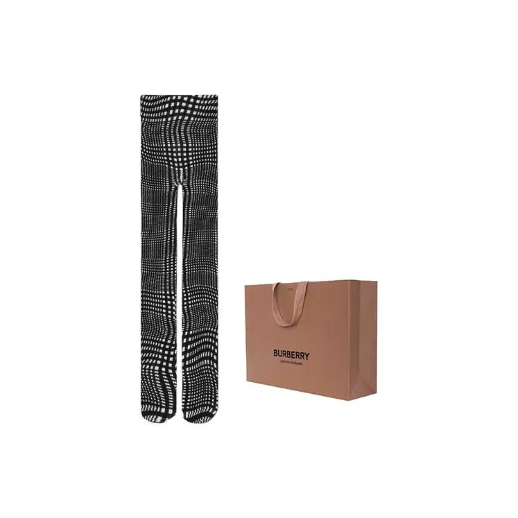 Burberry Pantyhose Women's Black White-2