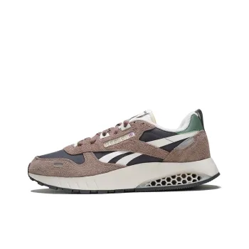 Reebok Classic Leather Anti Slip Wear Resistant Low Top Running Shoes Unisex Brown Black